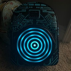 NWT Tron 40th Anniversary Light-Up Loungefly Mini Backpack